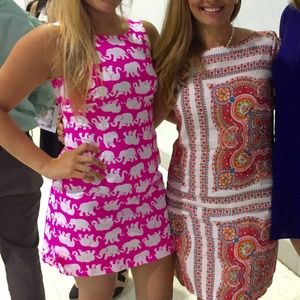 Lilly Pulitzer Elephant Print Shift Dress